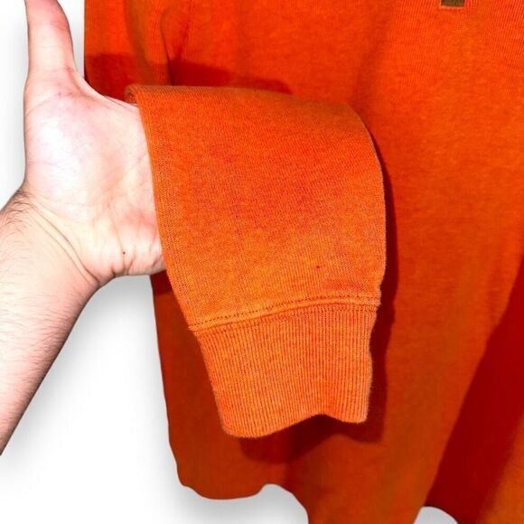 Orange Polo Ralph Lauren 1/4 Zip Sweater Size M - Picture 5 of 7